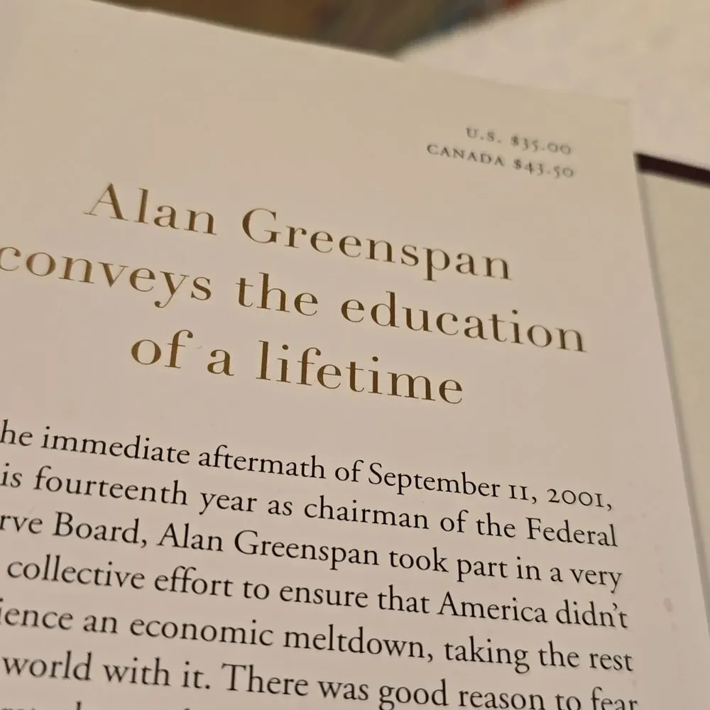Alan Greenspan Age of Turbulence 2007 First Edition First Printing Hardcover